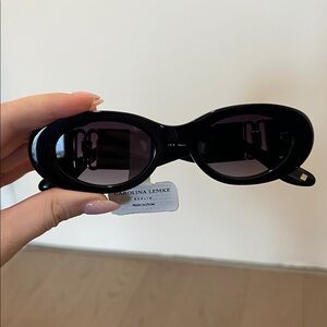 Black Oval Sunglasses Carolina lemke